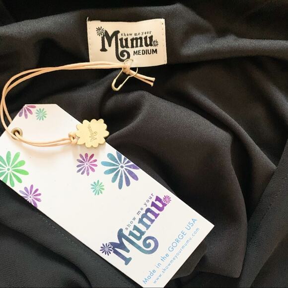 Show Me Your Mumu Black Birdie Ruffle Dress Small - Picture 5 of 6